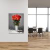Red Flower Vase Gallery Wrap