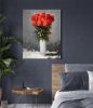 Red Flower Vase Gallery Wrap