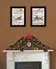 "All Heart Come Home for Christmas" 2-Piece Vignette By Cindy Jacobs, Ready to Hang Framed Print, Black Frame