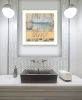 "SURF" by Artisan Dee Dee, Ready to Hang Framed Print, White Frame