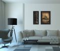 "School Collection" 2-Piece Vignette By R. Vieira and P. Britton, Printed Wall Art, Ready To Hang Framed Poster, Black Frame