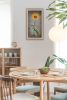"Sunflower I" By Lori Deiter, Printed Wall Art, Ready To Hang Framed Poster, Beige Frame